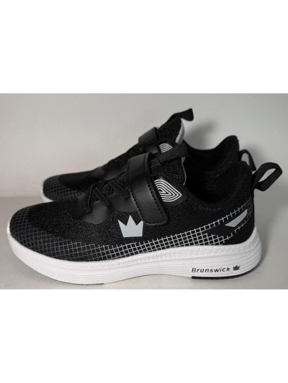 BRUNSWICK Strike Zone Bowling Shoes Black/Grey Size 4 Medium